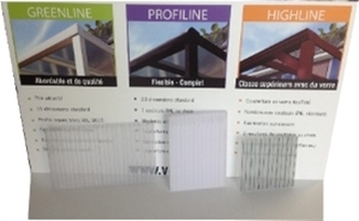 Polycarbonate pour couverture de terrasse aluminium